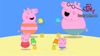 کارتون Peppa pig زبان اصلی Makes the Best Sand Castle
