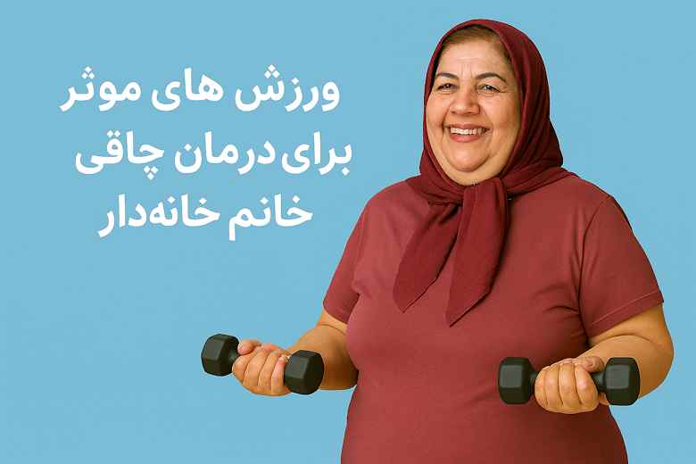 ورزش های موثر برای درمان چاقی خانم های خانه دار